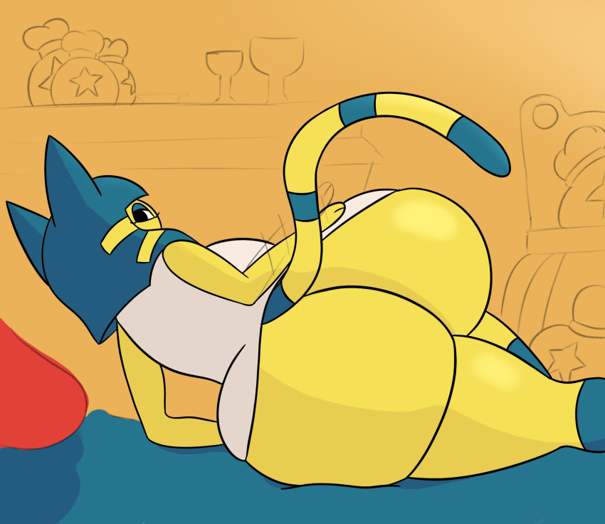 2021 25circle animal_crossing ankha ass big_ass bubble_butt dumptruck_ass female huge_ass nintendo tagme thick_thighs thighs