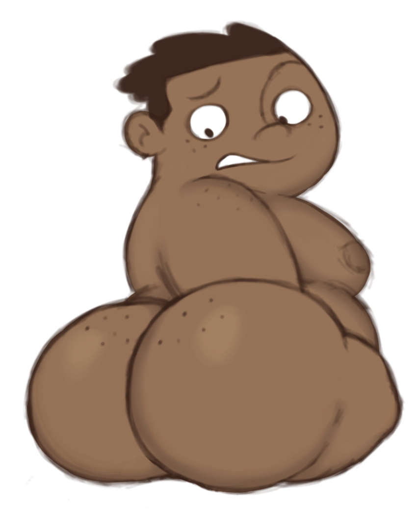 1boy african african_male ass big_ass big_butt butt dark-skinned_male dark_skin disney disney_channel filthyopossum human kim_possible large_ass male male_nipples male_only melanin rough_sketch solo solo_male tagme teen_boy wade_(kim_possible)