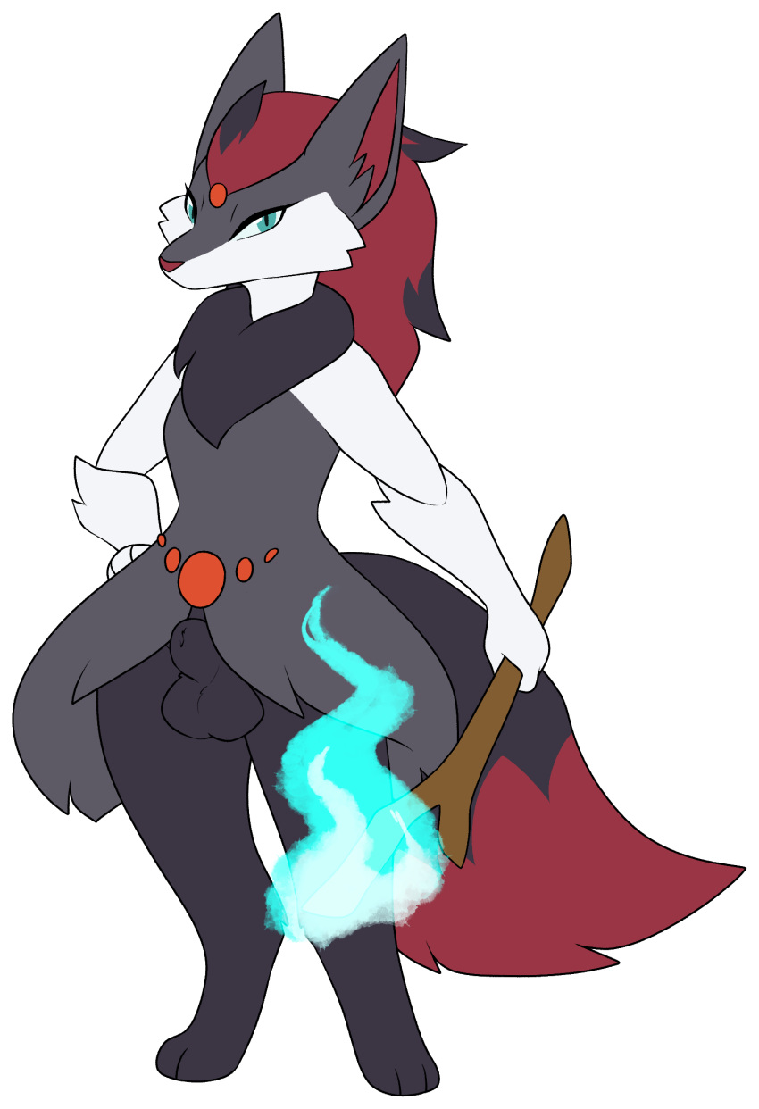 animal_genitalia anthro black_body black_fur blue_eyes blue_fire canid canine cheek_tuft colored_fire delphox erroremma facial_tuft fire fox fully_sheathed fur fusion generation_5_pokemon generation_6_pokemon genitals hi_res kiba_(erroremma) male mammal nintendo pokémon_(species) pokémon_fusion pokemon pokemon_(species) red_body red_fur sheath solo transparent_background tuft video_games white_body white_fur zoroark