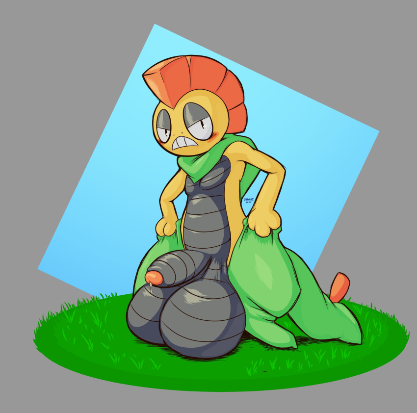 anthro balls big_balls big_penis clothed clothing generation_5_pokemon genitals hi_res huge_balls huge_cock humanoid_genitalia humanoid_penis hyper hyper_balls hyper_genitalia hyper_penis male male_only nintendo partially_clothed penis pokemon pokemon_(species) scrafty solo spinycatto video_games