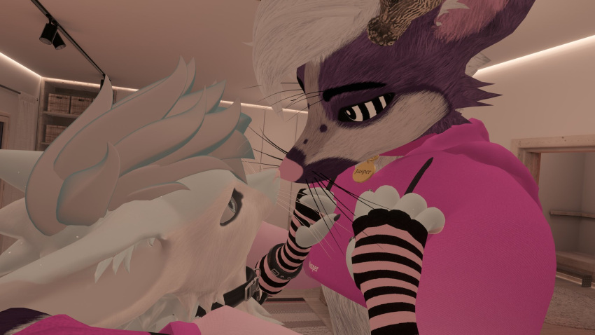 anthro anthro_only bleatmeoff blue_fur canid canine fur furry_only light_belly male male_only no_vanity rexouium tagme twitter url vr_media vrchat white_belly white_fur