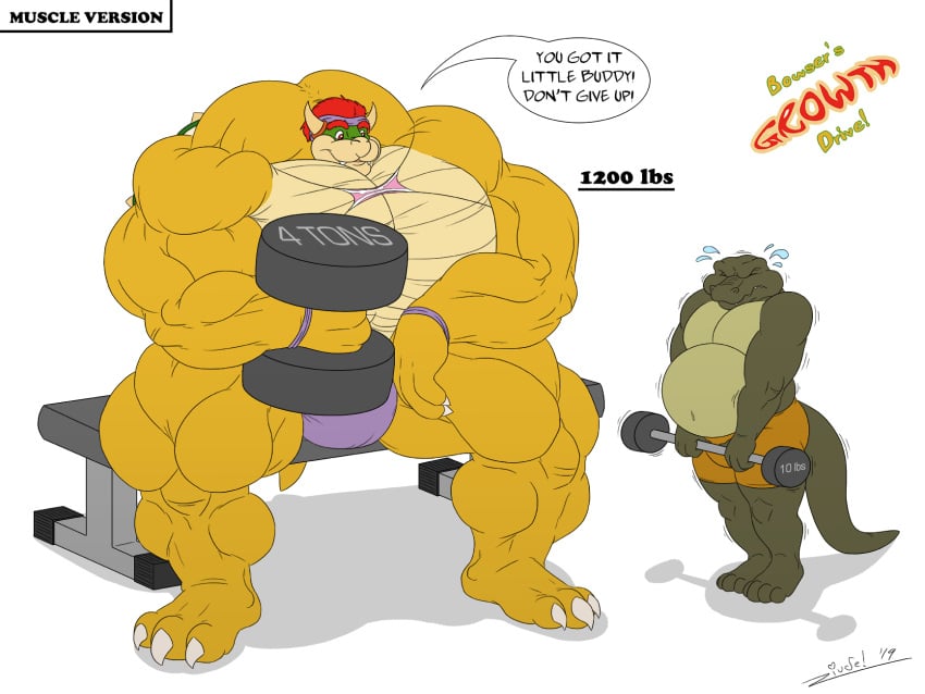 abs biceps big_muscles bowser extreme_muscles hair huge_muscle hyper_muscles juano large_muscles male mario_(series) muscles muscular muscular_arms muscular_legs muscular_male muscular_thighs nintendo pecs red_hair weights