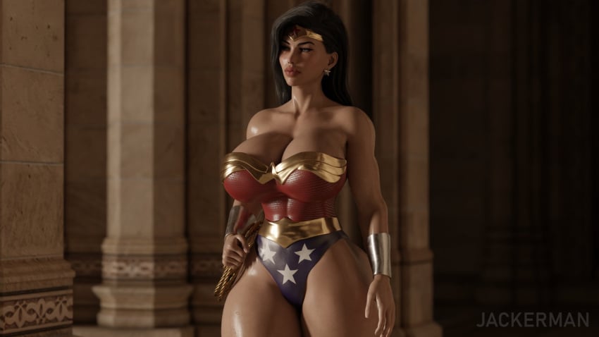 1girls 3d amazon athletic athletic_female big_breasts bimbo black_hair breasts bust busty cleavage curvy curvy_figure dc dc_comics demigoddess diana_prince female female_only fit fit_female heroine hips hourglass_figure huge_breasts jackerman large_breasts legs lips long_hair princess solo superhero superheroine themysciran thick_legs thick_thighs thighs voluptuous waist watermark wonder_woman wonder_woman_(series)