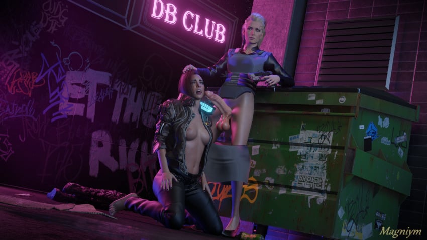 1futa 3d big_penis cyberpunk_2077 duo female forced forced_oral futa_on_female futanari gun gunpoint magniym meredith_stout night no_shoes outdoors outside partially_clothed pistol pleasuring_the_enemy self_upload skirt_down v_(cyberpunk_2077) valerie_(cyberpunk_2077)