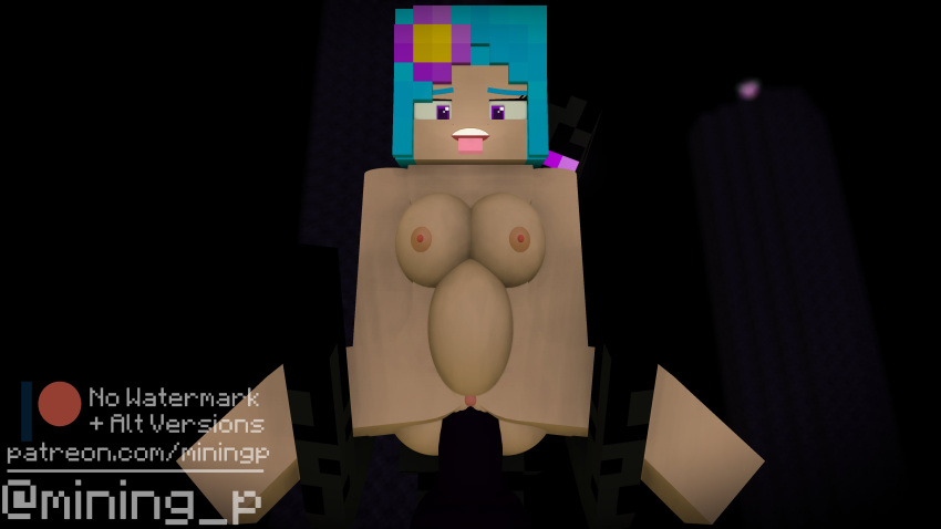 1boy 1boy1girl 1girls 3d big_ass big_penis blue_hair breasts enderman erect_nipples erect_penis female flower_in_hair from_behind holding_legs horny horny_female human humanoid looking_at_another looking_at_viewer male male/female marie_(mining_p) mine-imator minecraft mining_p nude_female open_mouth outside purple_eyes smile spread_legs stand_and_carry_position standing_sex tagme the_end_(minecraft) tongue_out vaginal_penetration