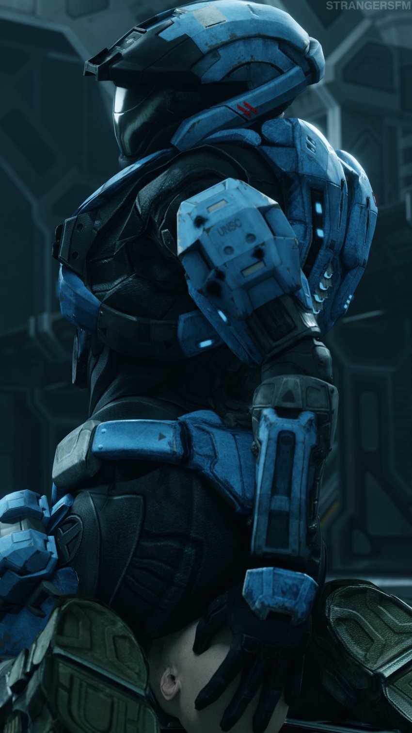 1boy 1boy1girl 1girls 3d armor ass catherine-b320 facesitting female female_spartan_(halo) halo_(series) halo_reach helmet kat-b320 male power_armor spartan_(halo) spartan_iii_(halo) strangersfm