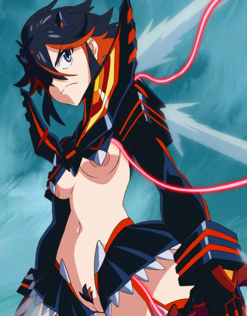 1girls black_hair black_pubic_hair blue_eyes breasts edit female female_only human jomokin kill_la_kill light-skinned_female matoi_ryuuko medium_breasts nipples pubic_hair pussy red_hair red_pubic_hair screenshot_edit short_hair solo solo_female studio_trigger thigh_gap two-tone_pubic_hair two_tone_hair vagina