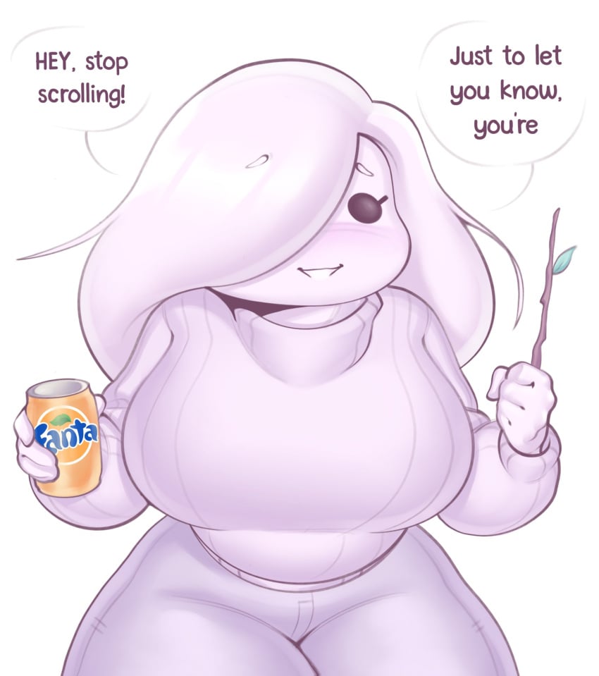 1girls abby_(w0m1) cute fanta female soft stick tagme visual_pun w0m1 wholesome