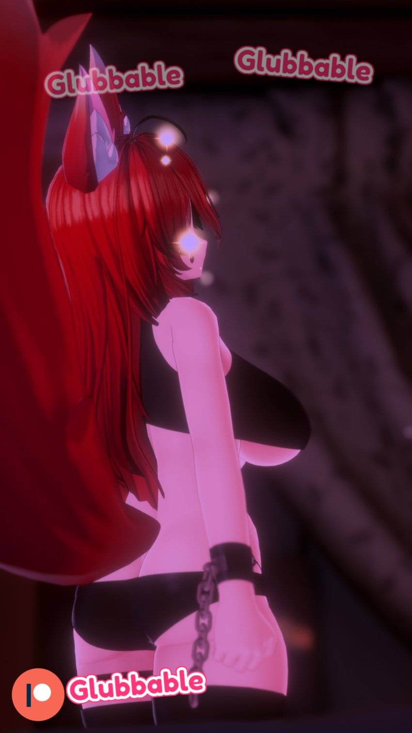 cute glubbable large_breasts shorts tagme underboob virtual_youtuber vrchat vrchat_avatar