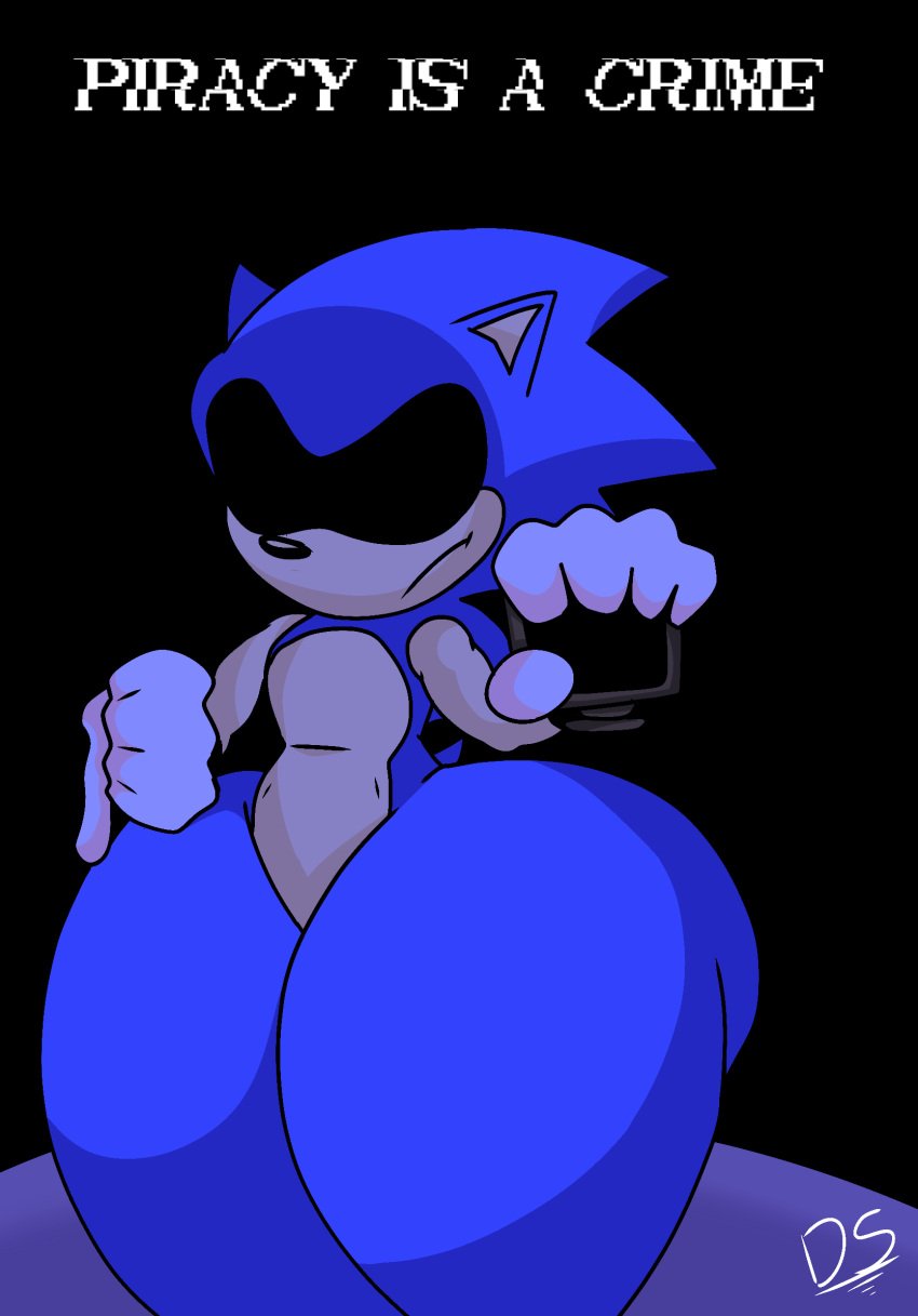 1boy annoyed_expression anonymous_artist anthro big_ass big_butt blue_fur femboy furry hedgehog male_only non-human piracy piracy_sonic_(друг) sonic.exe sonic.exe_(series) sonic_(series) sonic_the_hedgehog sonic_the_hedgehog_(series) thick thick_ass thick_legs thick_thighs