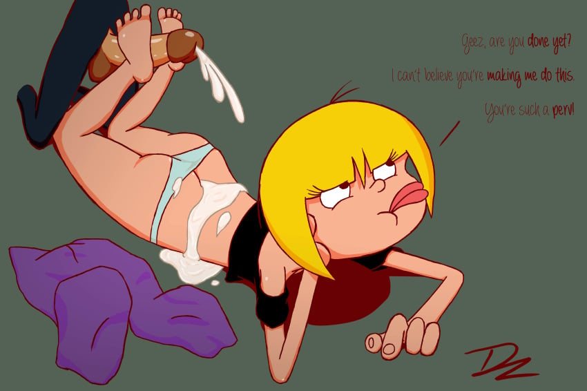 ass_cleavage butt_crack cartoon_network cum_on_back dzyer ed_edd_n_eddy foot_fetish footjob nazz_van_bartonschmeer