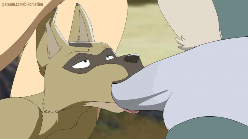 2d 2d_animation animated anthro anthro_on_anthro anthro_penetrated anthro_penetrating anthro_penetrating_anthro balls beastars bikomation bird_dog black_nose blowjob bodily_fluids body_hair bouncing_balls brown_eyes brown_nose canid canine canis cheek_bulge cheek_tuft close-up conditional_dnp coyote deep_throat digital_media_(artwork) domestic_dog durham_(beastars) erection eyebrows facial_tuft fellatio fellatio_over_clothes fellatio_through_clothes fellatio_through_underwear fluffy fluffy_ears frame_by_frame fur genital_fluids genitals grey_body grey_fur hunting_dog jack_(beastars) labrador legoshi_(beastars) looking_pleasured loop male male/male male_penetrated male_penetrating male_penetrating_male mammal narrowed_eyes neck_bulge netflix open_mouth oral oral_penetration penetration penile penile_penetration penis penis_in_mouth pubes retriever sex short_playtime sucking tan_body tan_fur tongue tongue_out tongue_out_blowjob trio tuft underwear underwear_only wide_eyed wolf yellow_body yellow_fur