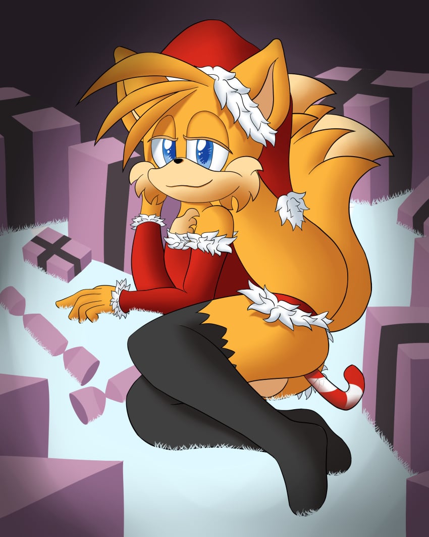 4:5 absurd_res anal anal_sex anthro candy candy_cane canid canine christmas dessert femboy food fox foxkai hi_res holidays improvised_sex_toy male mammal penetration sega solo sonic_(series) sonic_the_hedgehog_(series) tails