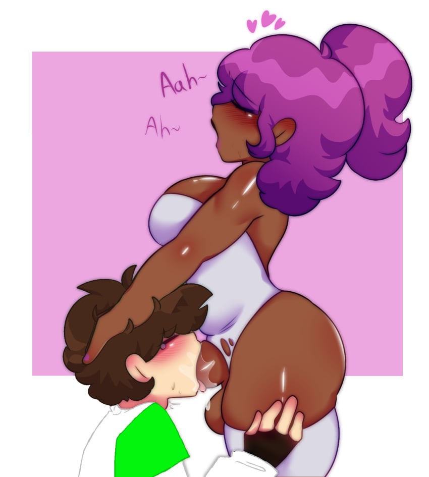 1boy 1futa artist_request b3_gf_(blazethewolf55) balls big_ass big_breasts big_butt big_penis blowjob bottomless breasts brown_body chubby chubby_female clothed clothing dark-skinned_futanari dark_skin deepthroat dressed duo erection face_fucking fellatio freddy_exe friday_night_funkin friday_night_funkin_(b3_mod) friday_night_funkin_mod futa_on_male futanari girlfriend_(friday_night_funkin) gynomorph holding_head human human_only interracial light-skinned_male light_skin male moaning oc oral original original_character partially_clothed penis ripped_clothing shaya_dearest shiny_skin side_view smooth_penis standing tears thick_thighs tongue_out traced voluptuous voluptuous_futanari white_clothing