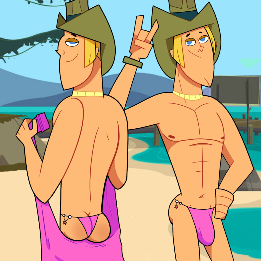 gay geoff_(tdi) solo_male thong total_drama_island weasdepiro yaoi