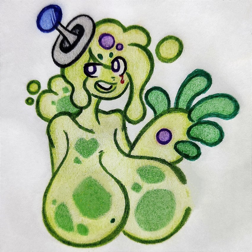 1girls 2022 alternate_breast_size angry angry_expression angry_face antenna bare_arms bare_shoulders big_breasts bimbo breasts breasts_bigger_than_head c0m@_(fcyrah) disgusted fcyrah female female_only goo goo_creature goo_girl goo_hair goo_humanoid green_body green_hair green_skin hanging_breasts huge_breasts humanoid large_breasts looking_at_viewer monster_girl naked naked_female no_background nude nude_female oc original original_character original_characters plump ponytail purple_eyes sagging_breasts see-through see-through_body slime slime_girl slime_monster solo solo_female standing traditional_art traditional_media traditional_media_(artwork) translucent translucent_body translucent_hair transparent voluptuous voluptuous_female