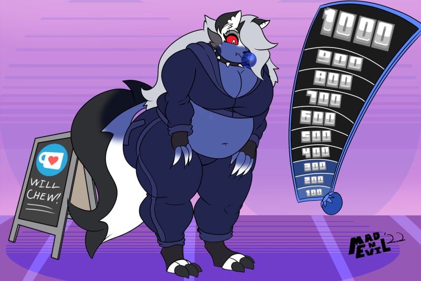 big_breasts blueberry_inflation breasts female furry hellhound helluva_boss loona_(helluva_boss) mad_n_evil