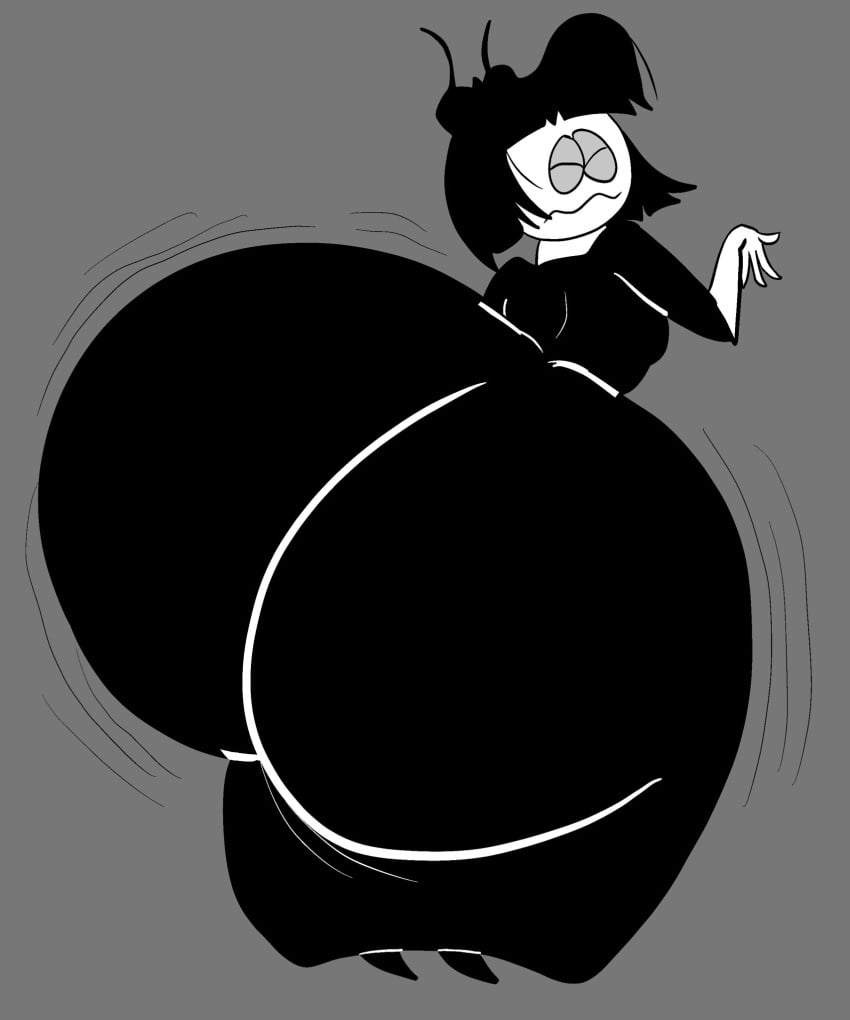 adult_swim ass_in_dress bouncing_ass butlova clapping_cheeks creepy_susie dancing fat_ass fat_butt goth goth_girl huge_ass the_oblongs thick_thighs twerking