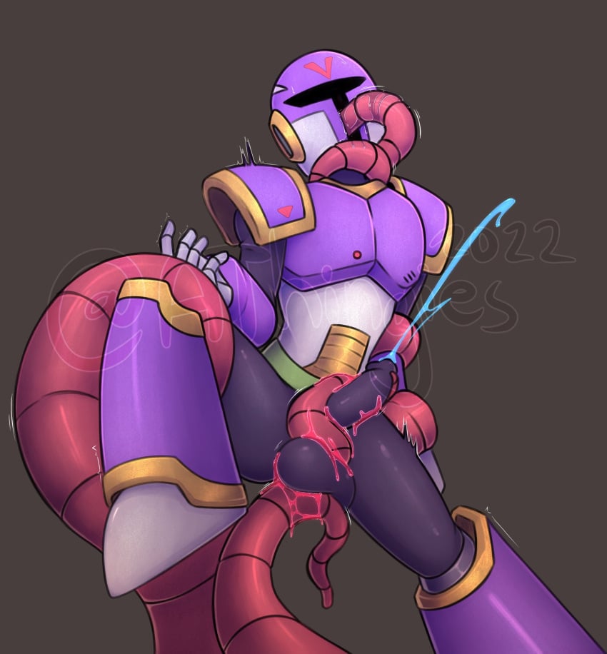 1boy 2022 alexdrawsthingies athingies balls blue_cum cum cumshot helmet knee_up legs_apart legs_held_open legs_spread male male_only mega_man mega_man_x movement movement_lines one_knee_up penis penis_out purple_armor red_fluid red_tentacle red_tentacles robot robot_boy robotic robotic_arm robotic_arms robotic_leg robotic_legs sex signature tentacle tentacle_around_arm tentacle_around_leg tentacle_around_neck tentacle_in_head tentacle_on_male tentacle_on_penis tentacle_sex tentacles tentacles_on_male vile