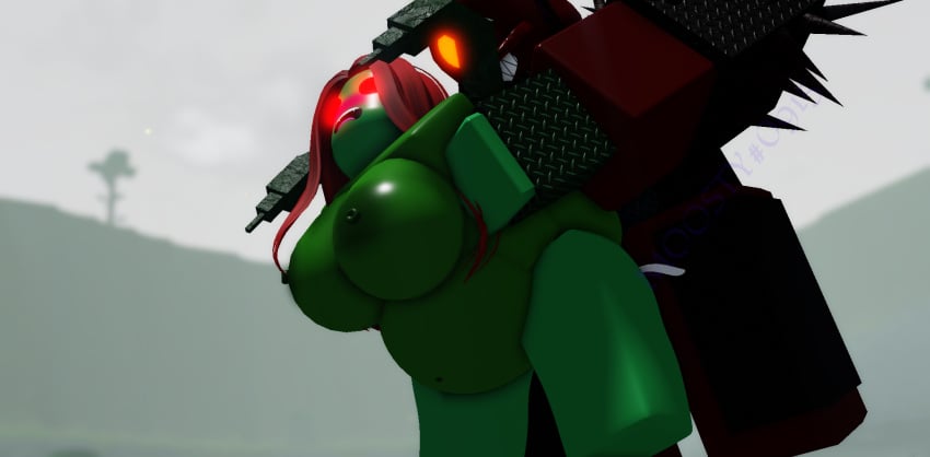 3d alternate_view armor big_ass big_breasts big_penis brute_(scp:_the_red_lake) cum cum_in_pussy cum_inflation cum_inside dirt evil_grin fangs forest grass grass_field green_skin grey_sky holding_hands humanoid ivy_(scp:_the_red_lake) metal moosty open_mouth outside prison_guard_position rape red_eyes red_hair roblox roblox_game robloxian scp:_the_red_lake scp_foundation self_upload tall vaginal_penetration vine_tentacles vines waist_length_hair