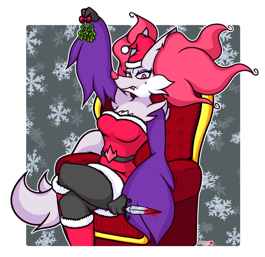 big_breasts breasts delphox fur mahoxy mahoxy_(artist) pokémon_(species) pokemon shiny_pokemon