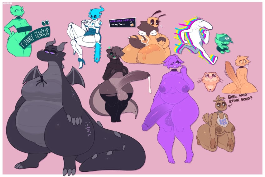 2boys 2d 2futas 3girls anthro areolae balls bar_censor bee_(minecraft) big_ass big_breasts biro_(inkplasm) blush bottom_heavy bottomless breasts cathy_(inkplasm) censored chica_(fnaf) clothed clothing collage cum ender_dragon enderman erection erin_(inkplasm) fat_ass femboy five_nights_at_freddy's furry furry_female furry_male futanari huge_ass huge_balls huge_cock huge_hips humanoid humanoid_penis hung_trap inka_(inkplasm) inkplasm jean? kneeling milf minecraft nipples nude original_character partially_clothed penis scalie scalie_female sitting source_request standing stylis_(inkplasm) thick_thighs welwraith wide_hips