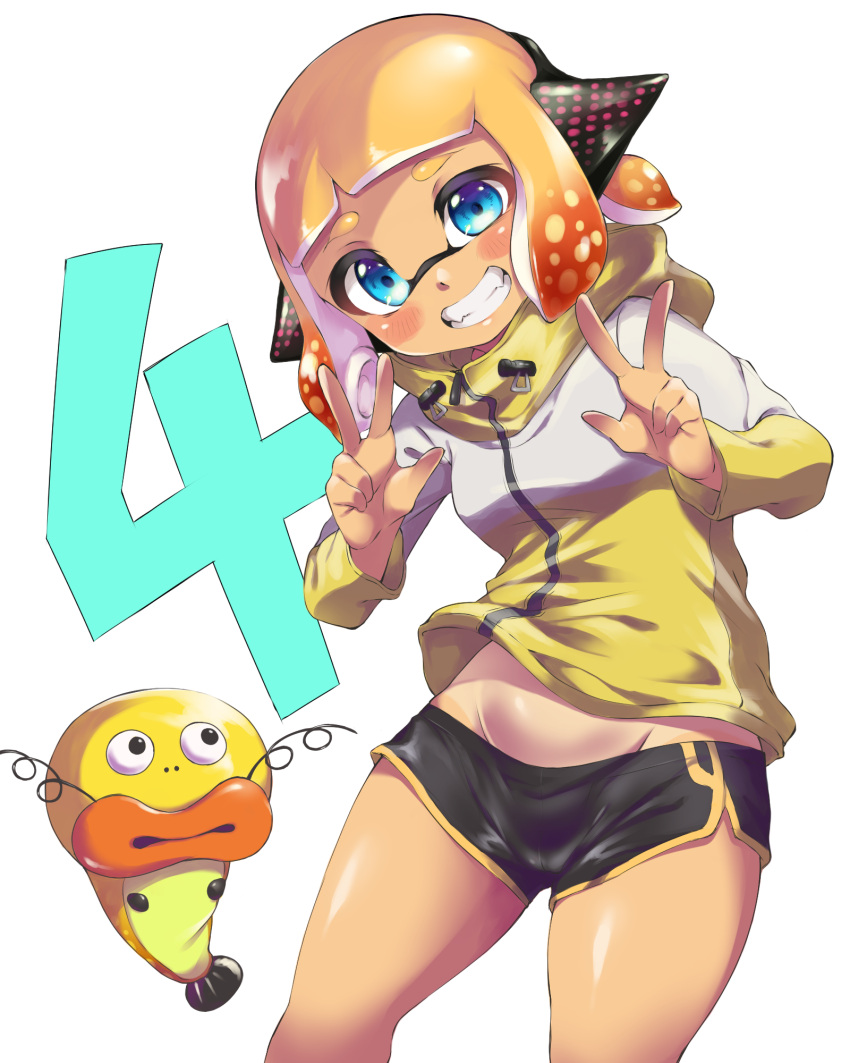 agent_4_(splatoon) inkling inkling_girl nintendo pengin_maru splatoon splatoon_2 tagme