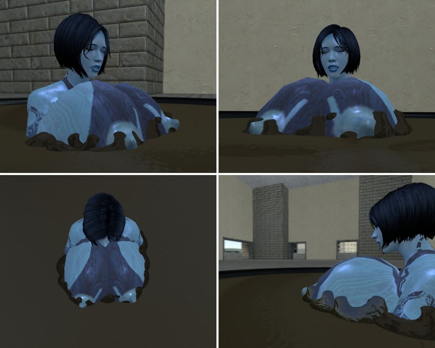 1girls 3d artificial_intelligence bathing big_breasts blue_skin breasts breasts_bigger_than_head closed_eyes cortana cortana_v2 different_angle female female_focus female_only from_above garry's_mod gm_construct halo halo_(game) halo_(series) halo_4 huge_breasts indoors massive_breasts mud mud_bath qsmanipu quicksand relaxing short_hair side_view sideboob sinking solo solo_female stuck stuck_in_floor