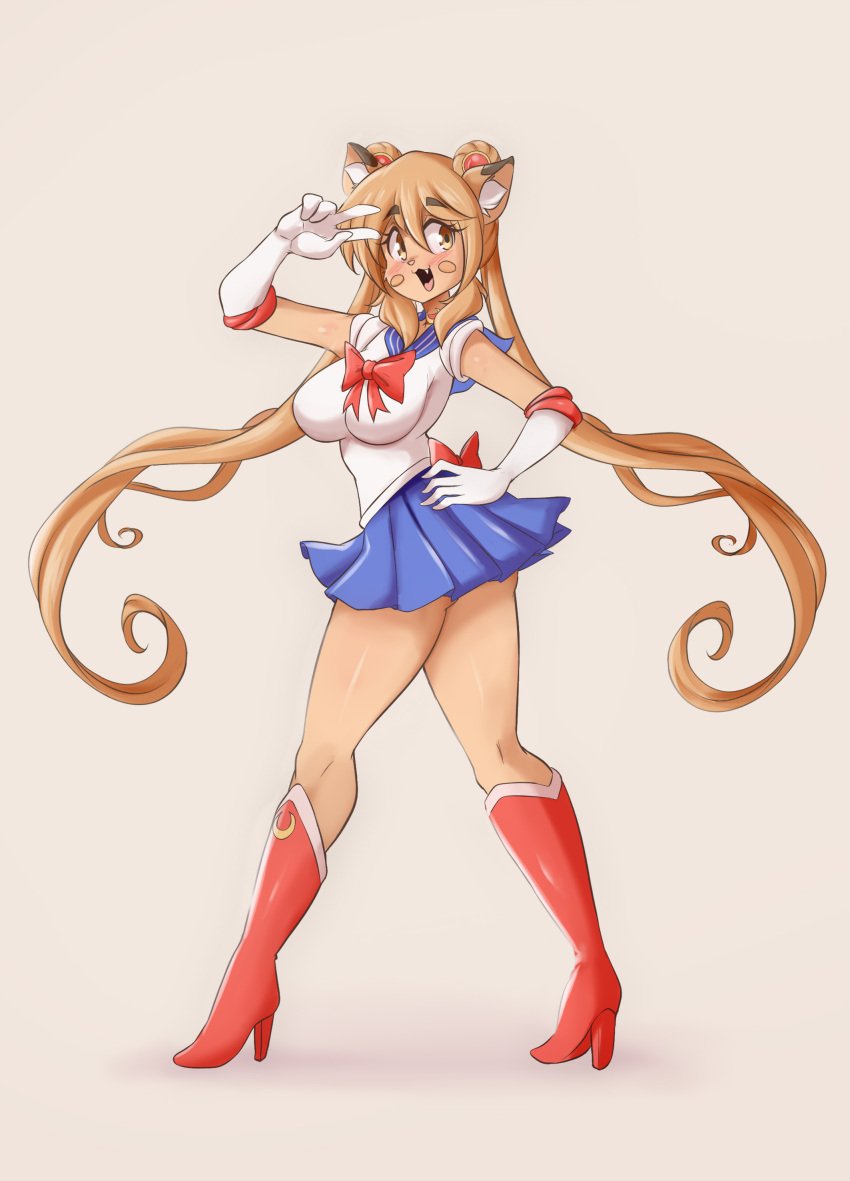 big_breasts bishoujo_senshi_sailor_moon breasts clothing female female_focus female_only goya_(lucyfercomic) lucyfercomic medium_breasts original original_character sailor_moon_(cosplay) skirt tagme thighs