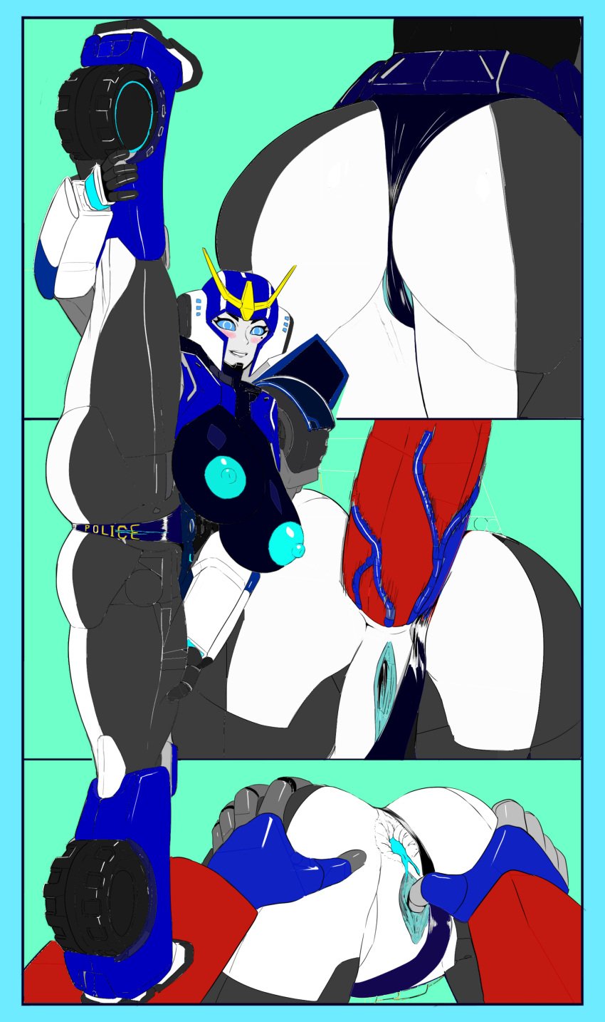 anythinggoes blue_cum color_edit colored coon8384 cum cumming_energon cybertronian edit energon optimus_prime red_penis robot_girl robot_penis strongarm_(transformers) third-party_edit transformers transformers_prime transformers_robots_in_disguise_(2015)