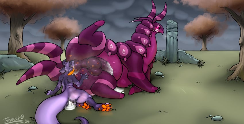 anal anal_kiss_mark animal_genitalia animal_penis anthro anus arthropod ass balls big_butt big_penis bodily_fluids cade_(travesseiro) cum deep_rimming duo equine_genitalia equine_penis feral futanari generation_5_pokemon genital_fluids genitals gynomorph gynomorph/male herm hi_res intersex intersex/male kiss_mark leaking_cum lipstick lipstick_on_anus lipstick_on_balls makeup male musk musk_clouds musky_butt nintendo nude oral penis pokemon pokemon_(species) rimming scolipede sex sweat sweaty_butt tagme tail travesseiro