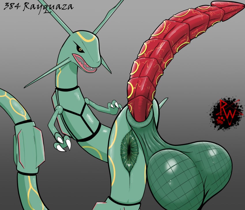 animal_genitalia anus balls big_anus big_balls big_penis claws darkened_genitalia digital_media_(artwork) dragon erection feral generation_3_pokemon genitals hi_res huge_balls huge_cock legendary_pokemon long_penis male midair mythological_creature mythological_scalie mythology nintendo on_model open_mouth penis pokemon pokemon_(species) presenting puffy_anus rapistwerewolf rayquaza reptile ridged_penis saggy_balls scalie serpentine sheath simple_background solo tail teeth unusual_anatomy unusual_genitalia unusual_penis vein veiny_penis
