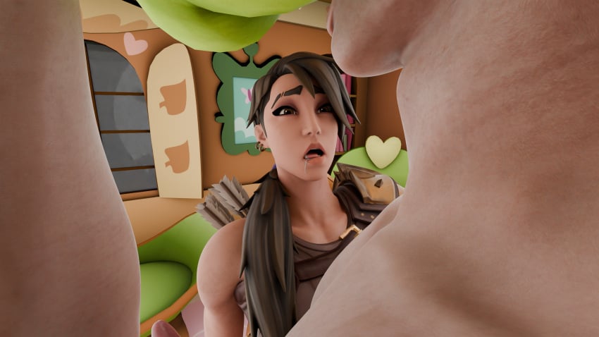 1boy2girls 3d anal anal_sex anilingus aroused astarion baldur&#039;s_gate_3 blender drolling female fortnite goblin_female jaja3d legs_spread licking_ass male pleasure_face rimming sica_(fortnite) smile vampire warcraft world_of_warcraft