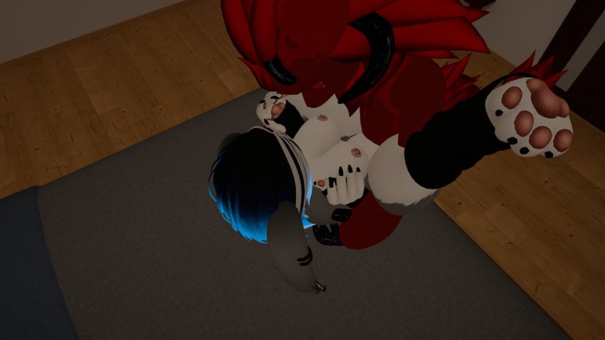 anthro big_penis cock female furry furry_female furry_only male male/female pussy sex tattoo tattoo_on_belly vaginal_penetration vaginal_sex vrchat vrchat_avatar vrchat_model