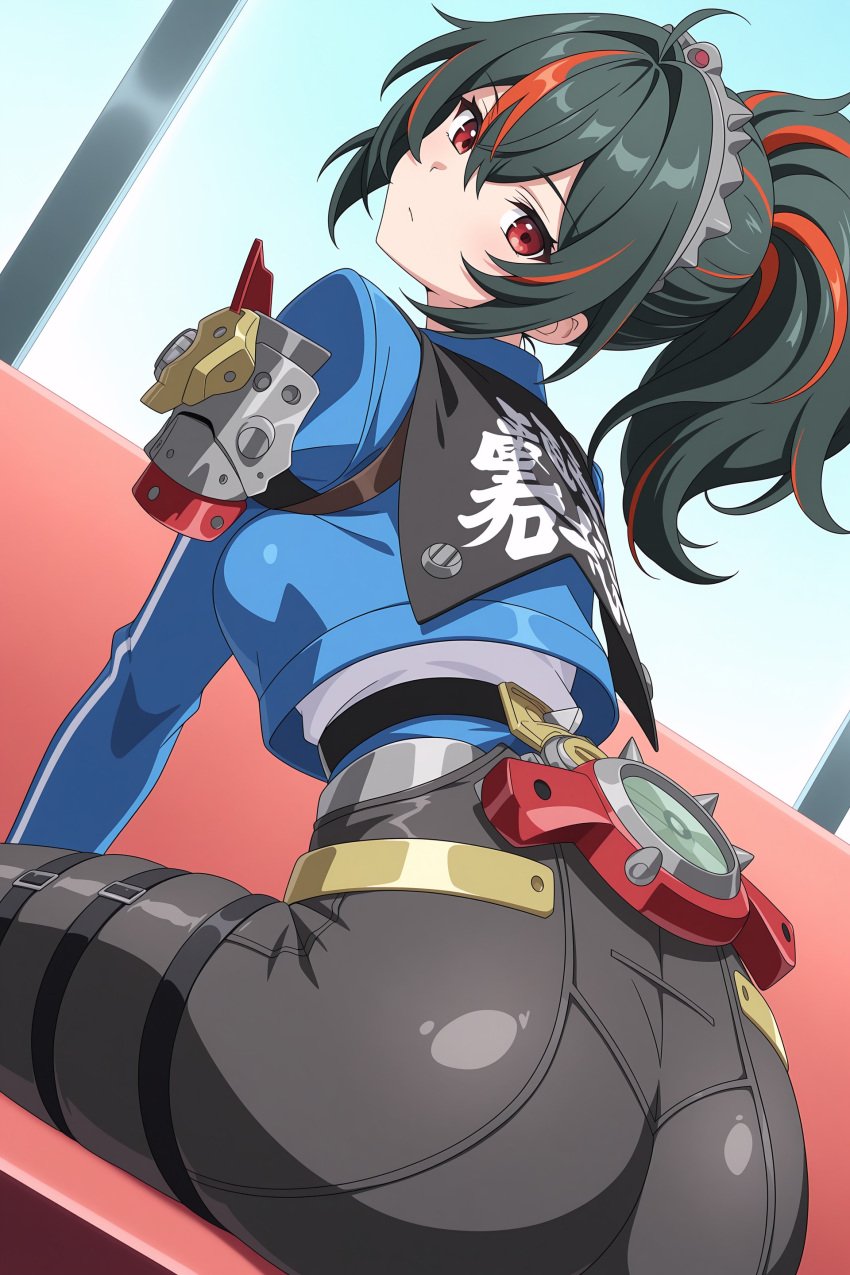 1girls ai_generated female female_focus female_only hoyoverse light-skinned_female light_skin mihoyo mihoyo_technology_(shanghai)_co._ltd. new_eridu_public_security solo solo_female solo_focus zenless_zone_zero zhu_yuan