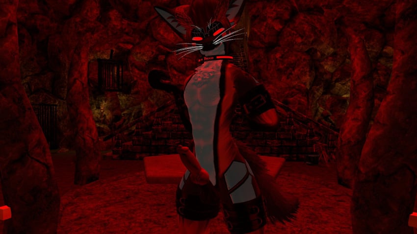 3d anthro anthro_only canid canine fur furry furry_only kyrani male male_only red_fur rexouium tagme twitter url vr_media vrchat vrchat_avatar