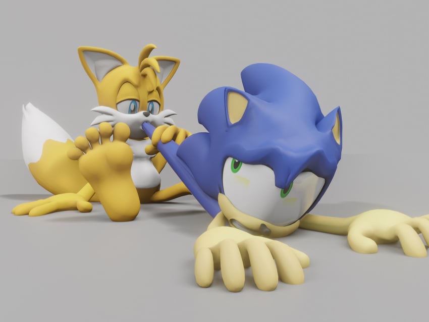 3d_(artwork) 5_toes anthro ask-macro-rookie barefoot digital_media_(artwork) duo feet hi_res humanoid_feet male male/male nude oral_vore same_size_vore sega soles sonic_(series) sonic_the_hedgehog sonic_the_hedgehog_(series) tails toes vore