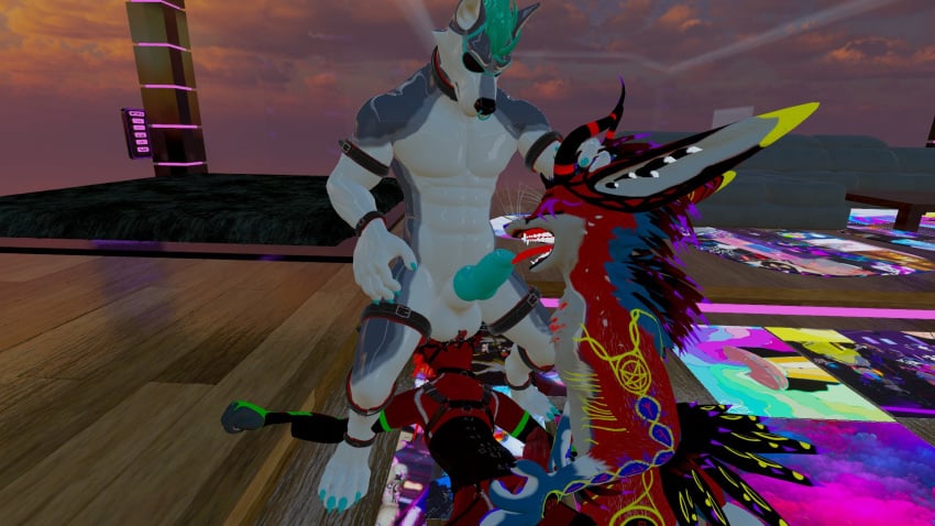 3d anthro anthro_only canid canine fur furry furry_only kyrani male male_only red_fur rexouium tagme twitter url vr_media vrchat vrchat_avatar