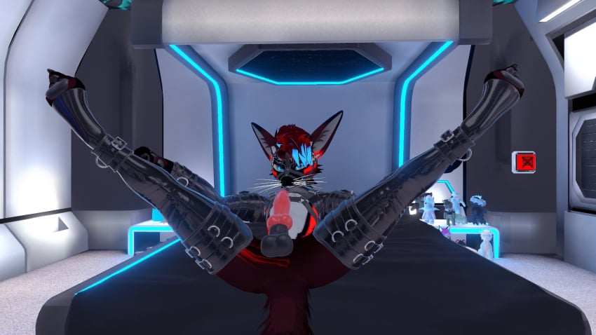 3d anthro anthro_only canid canine fur furry furry_only kyrani male male_only red_fur rexouium tagme twitter url vr_media vrchat vrchat_avatar