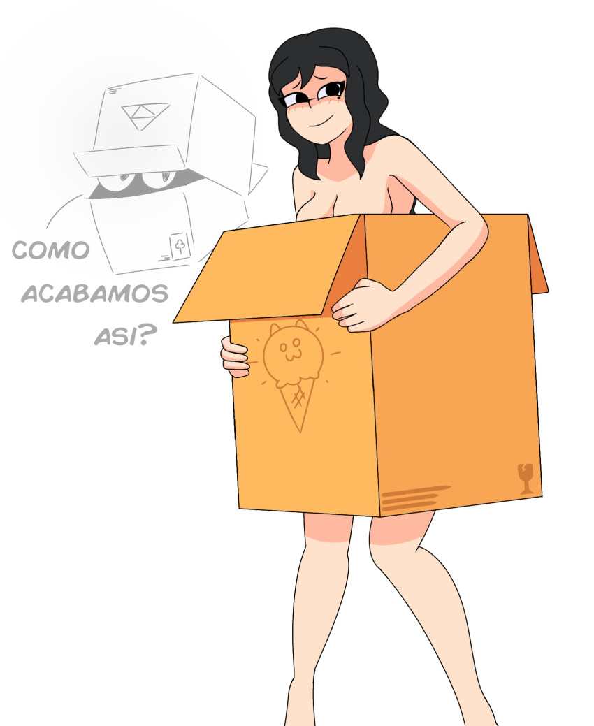 box breasts embarrassed incognito_edd nude oc original_character tagme