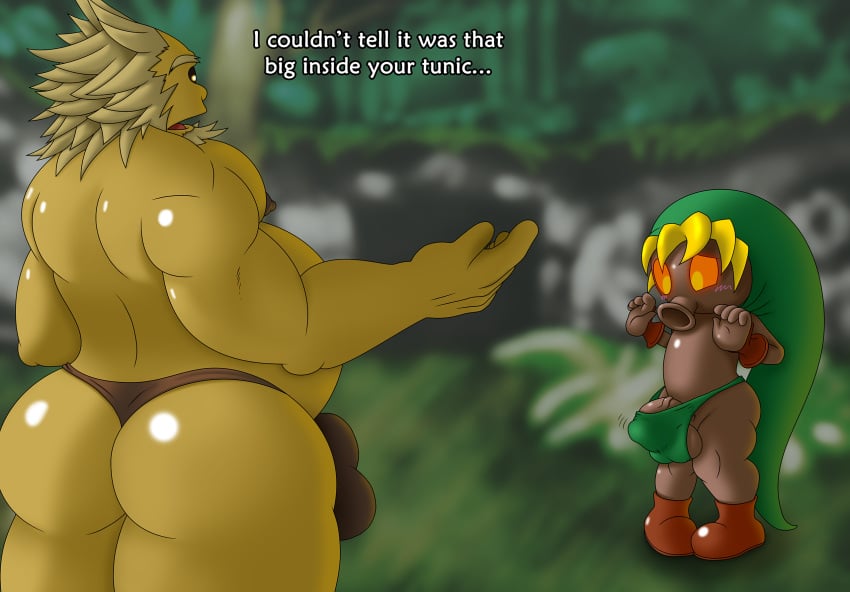 anthro ass boner cock darunia deku_(tloz) deku_link deku_scrub goron majora's_mask male_only ocarina_of_time tagme the_legend_of_zelda thong yoshoblue