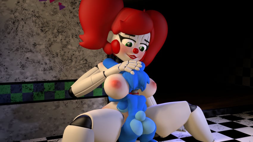 3d 3d_(artwork) 4k baby_(fnafsl) bonnie_(fnaf) circus_baby circus_baby_(fnaf) female five_nights_at_freddy's five_nights_at_freddy's:_sister_location five_nights_at_freddy's_2 futa_on_female futanari giantess hi_res hug larger_female loverofmemes self_upload size_difference so87baby summer_of_87_baby toy_bonnie_(fnaf)