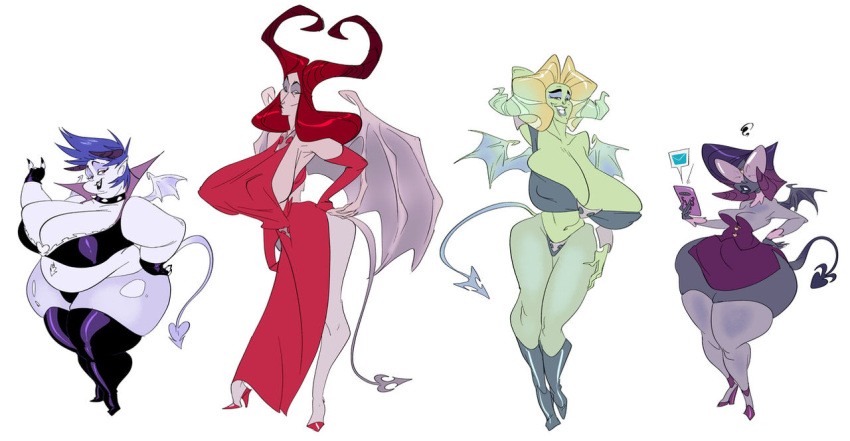 4girls agrat_bat_mahlat bbw big_ass big_breasts bimbo breasts busty child_bearing_hips chubby cleavage curvaceous curvy demon demon_girl demon_horns demon_wings digital_drawing_(artwork) digital_media_(artwork) eisheth_zenunim enormous_breasts eyebrows eyelashes eyes female female_focus female_only hair hellbounders high_heels hips hourglass_figure huge_ass huge_breasts human humanoid hyper hyper_ass hyper_breasts large_ass large_breasts legs light-skinned_female light_skin lilith_(slb) lips massive_ass massive_breasts multiple_girls naamah naamah_(slb) original original_character original_characters overweight overweight_female red_hair slb succubus succubus_horns succubus_wings thick thick_legs thick_thighs thighs toned toned_female top_heavy upper_body voluptuous waist wide_hips wings