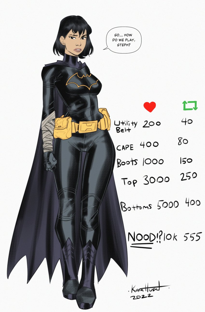 1girls 2022 asian asian_female batgirl batgirl_(cassandra_cain) batman_(series) cassandra_cain clothing dc dc_comics female female_only fully_clothed kalhuset karahuset solo superheroine tagme