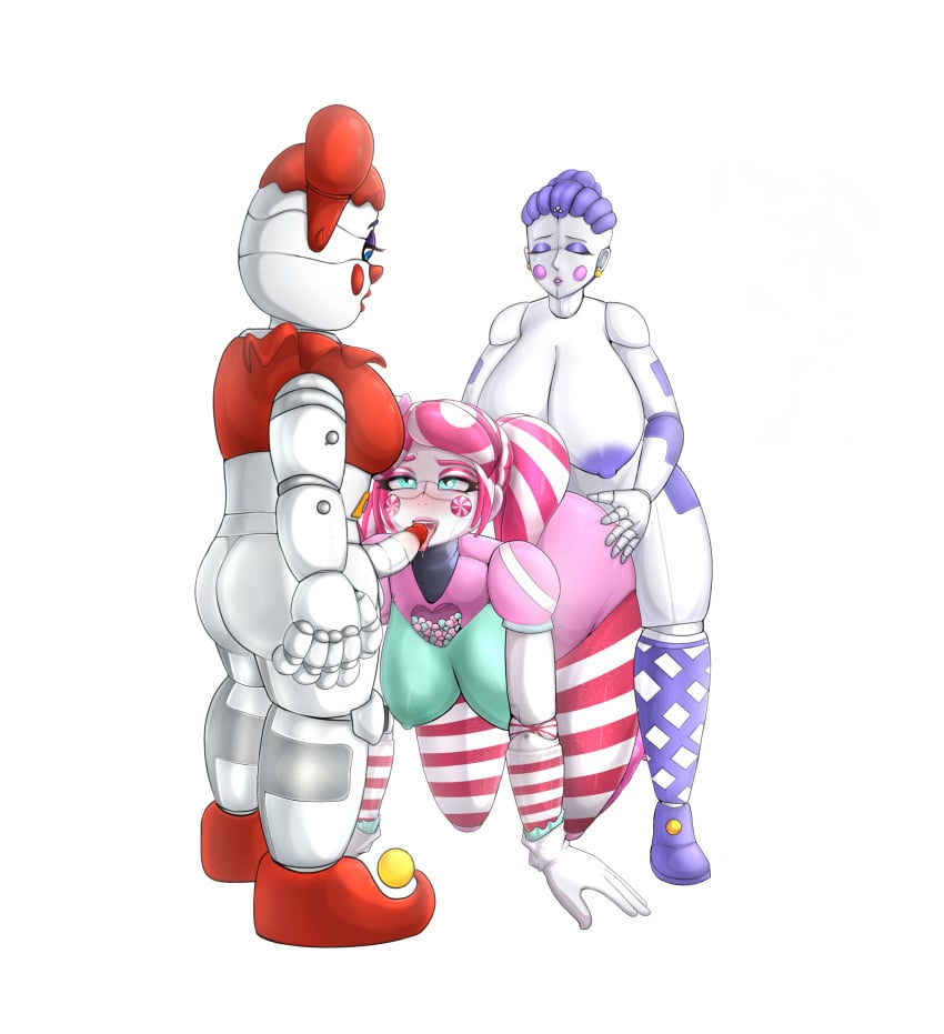 1girls 2022 2futas all_fours ambiguous_penetration animatronic areolae baby_(fnafsl) ballora ballora_(fnafsl) big_breasts big_penis blowjob breasts circus_baby circus_baby_(fnaf) digital_media_(artwork) el_jyjys erection fellatio female female_to_futa first_porn_of_character five_nights_at_freddy's five_nights_at_freddy's:_sister_location futa_on_female futanari huge_breasts humanoid humanoid_penis kandyland kandyland_(the_webseries) ls nipples nude on_all_fours oral original_character penis robot saliva scottgames sex spitroast standing suzy_snacktime threesome trio