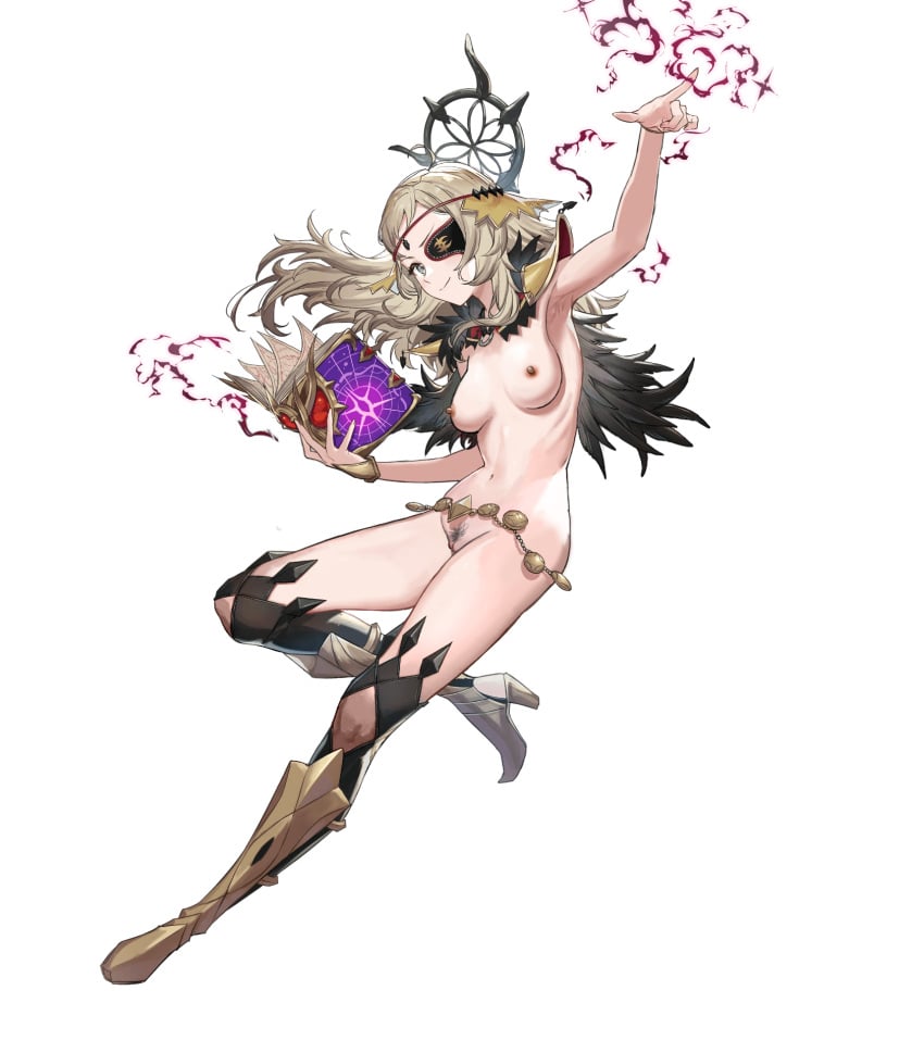 1girls alternate_costume alternate_version_available armpits bare_midriff bare_thighs biggitybiggitybig blonde_hair book boots breasts edit eyepatch female female_only female_pubic_hair fire_emblem fire_emblem_fates fire_emblem_heroes grey_eyes high_heels long_hair magic medium_breasts midriff naked_boots naked_footwear naked_thighhighs nintendo nipples nude nude_female nude_filter official_alternate_costume ophelia_(fire_emblem) ophelia_(starlit_maiden)_(fire_emblem) pubic_hair pussy smile solo thighhighs thighs transparent_background