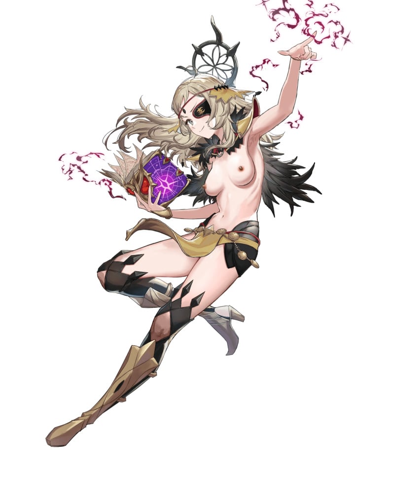 1girls alternate_costume alternate_version_available armpits bare_midriff bare_thighs biggitybiggitybig blonde_hair book boots breasts edit eyepatch female female_only fire_emblem fire_emblem_fates fire_emblem_heroes grey_eyes high_heels long_hair magic medium_breasts midriff nintendo nipples nude_filter official_alternate_costume ophelia_(fire_emblem) ophelia_(starlit_maiden)_(fire_emblem) pelvic_curtain smile solo thighhighs thighs topless transparent_background