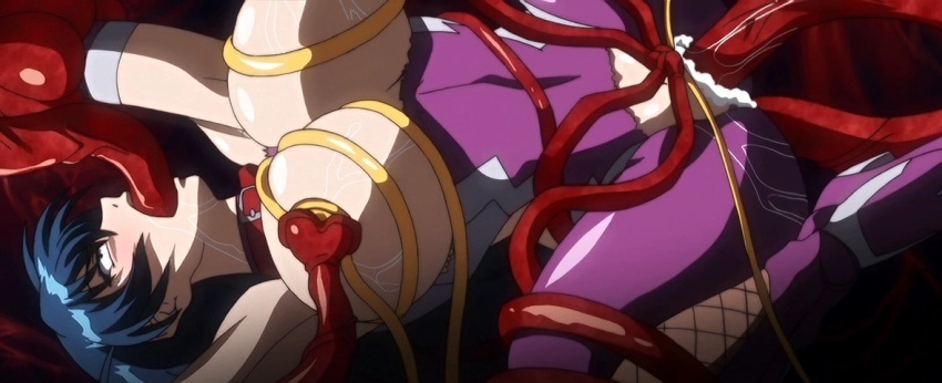 1girls anime_screencap female igawa_asagi kunoichi ova screenshot stitched taimanin_(series) taimanin_asagi taimanin_asagi_3 tentacle tentacles ziz_(company)