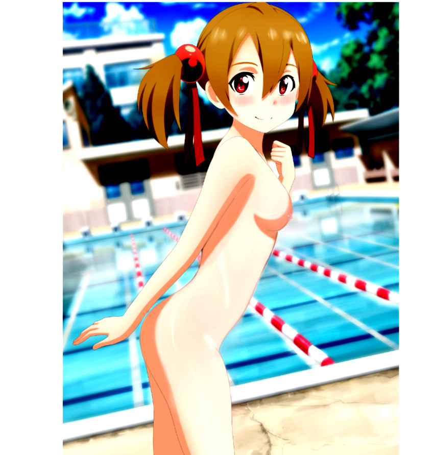 1girls 3d ayano_keiko edit female female_only pool silica solo sword_art_online tagme