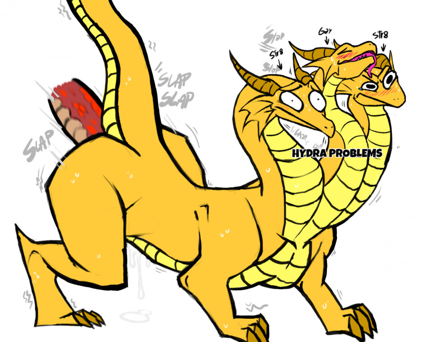 anal anal_sex dragon duo edit feral godzilla_(series) hydra hydra_problems king_ghidorah male male/male mintyfreshtea offscreen_character penetration questionable_consent scalie toho